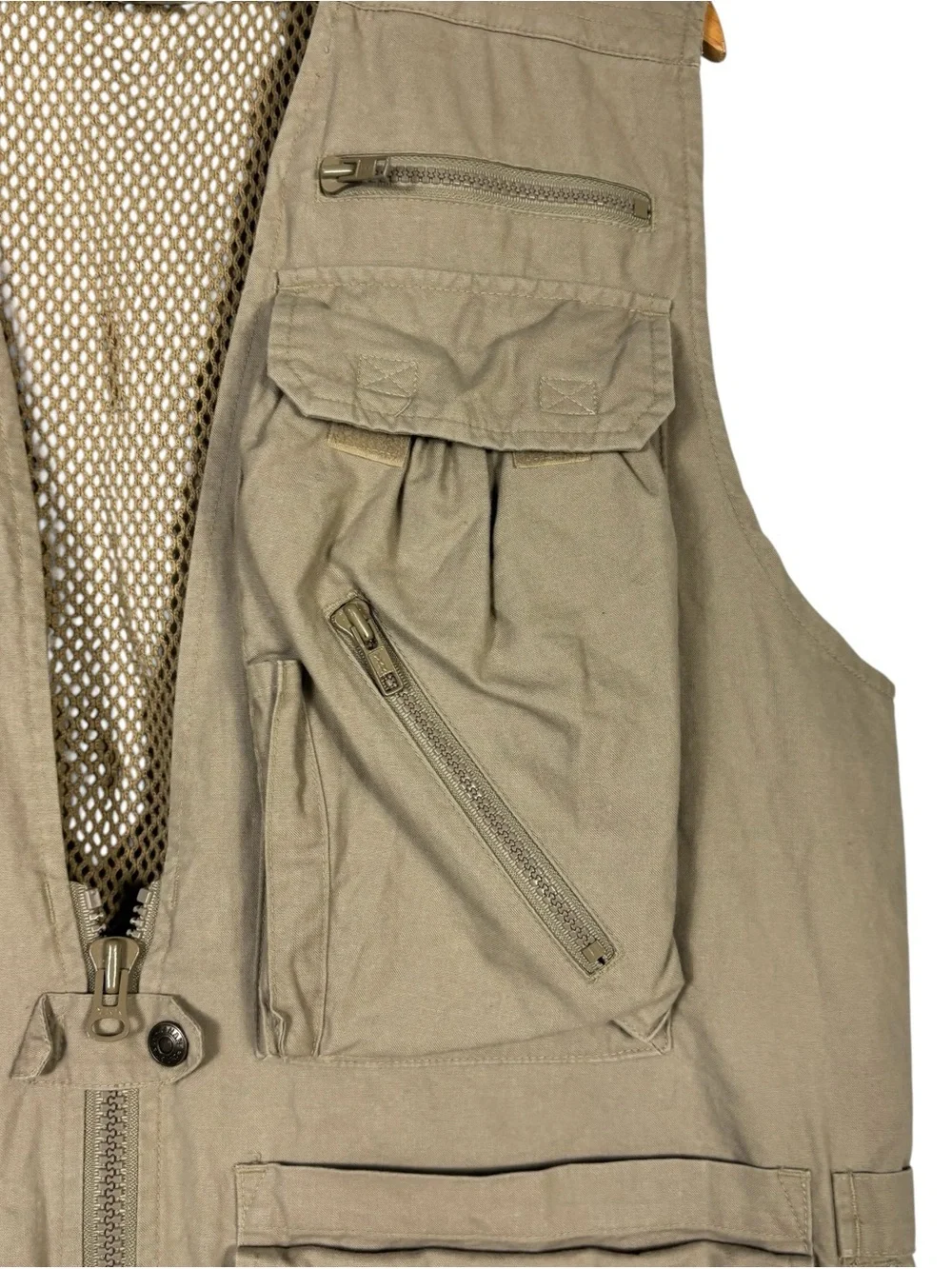 VTG Banana Republic Safari Vest Men's Small Fishing Travel Photography Hunting